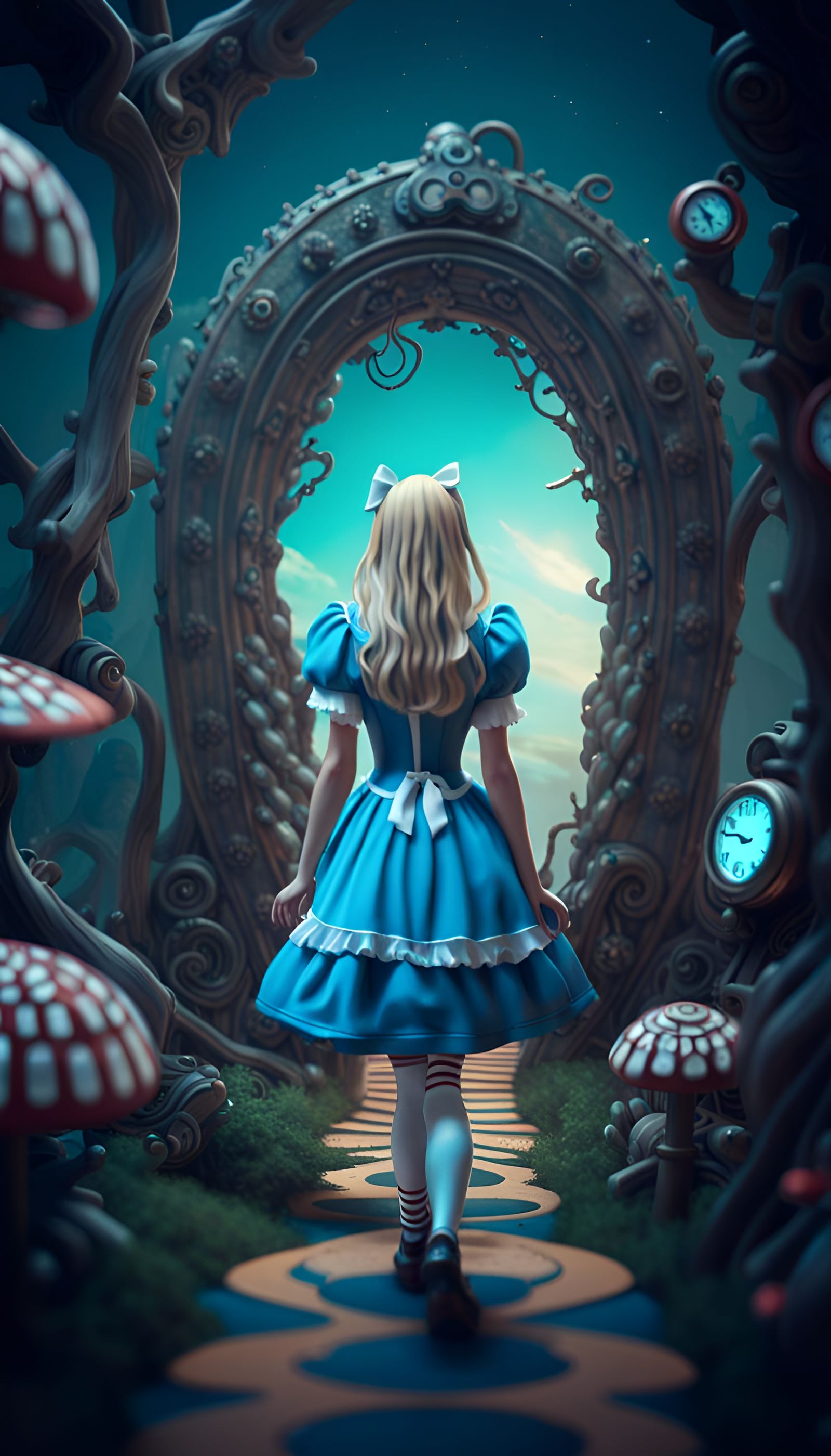 Through the Looking Glass AI Generated Artwork NightCafe Creator