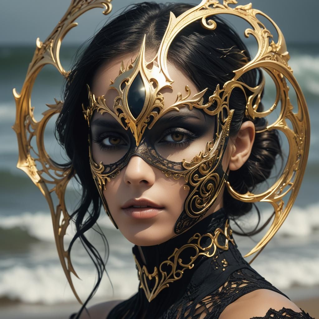 Elegant Golden Mask 11