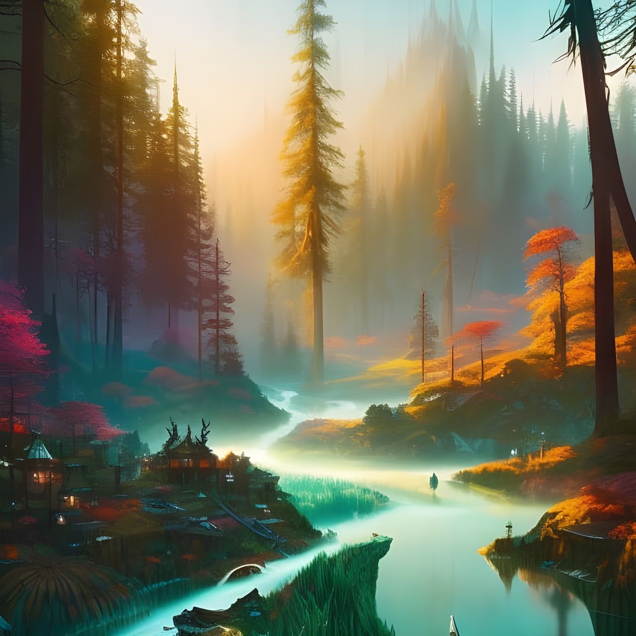 Enchanted Forest - AI Generated Artwork - NightCafe Creator