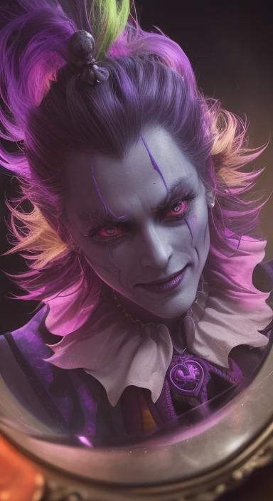 Sinister evil court Jester