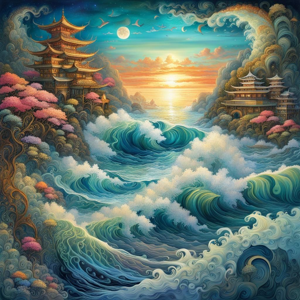 Abstract landscape  by @Riangwalee