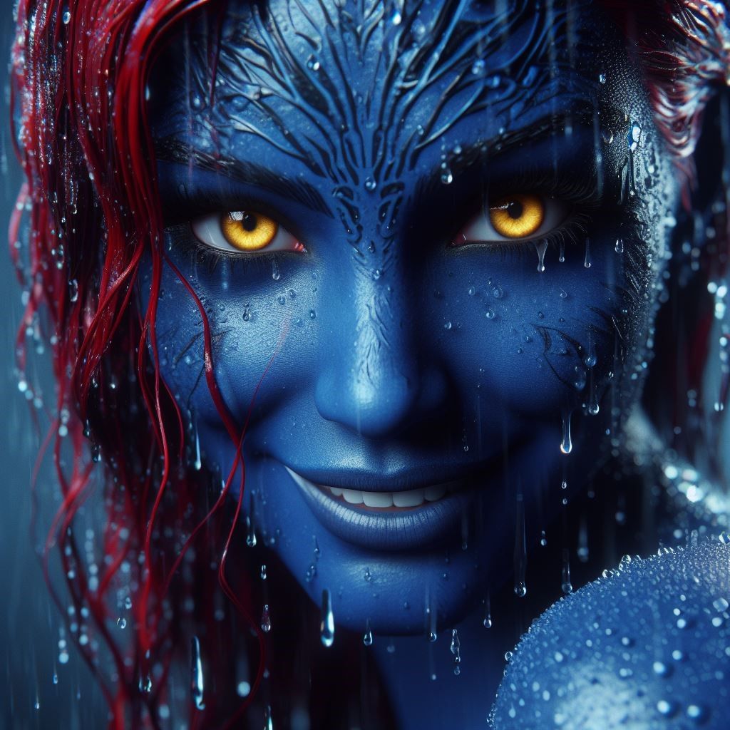 Mystique in the rain