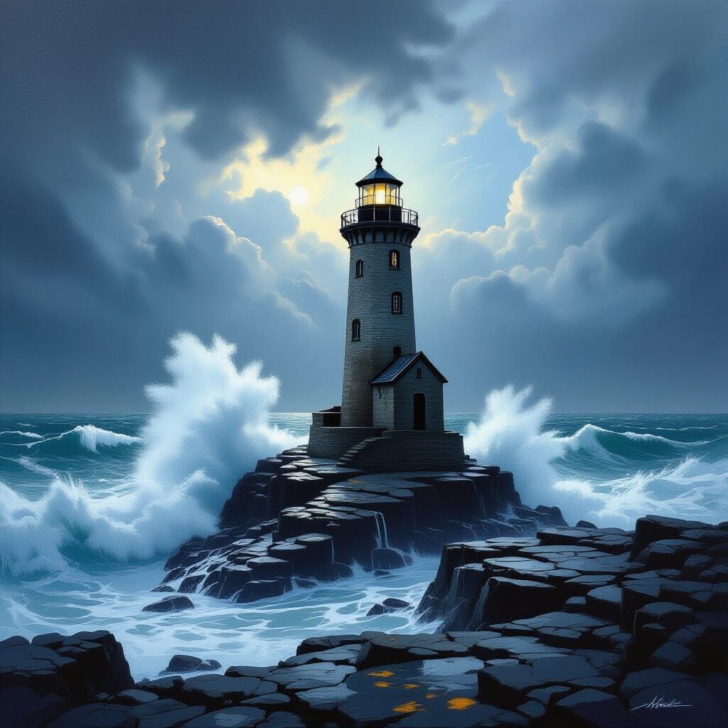  Stormy Lighthouse Beacon