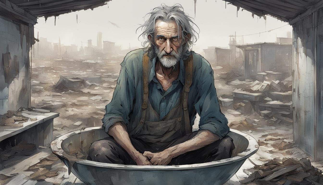 Billy in the Bowl is a tall, lanky figure with a hunched bac...