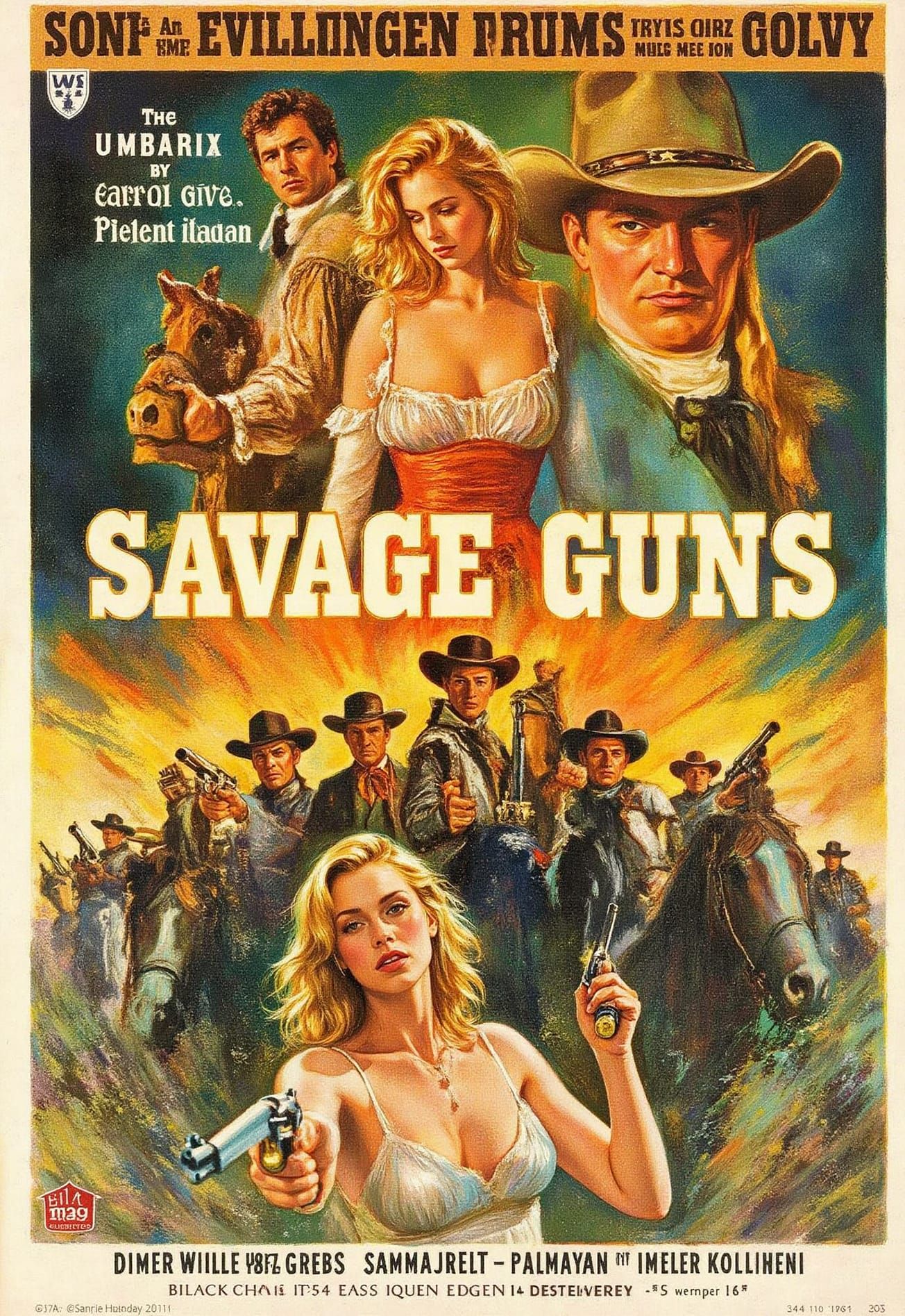 Modern western movie poster