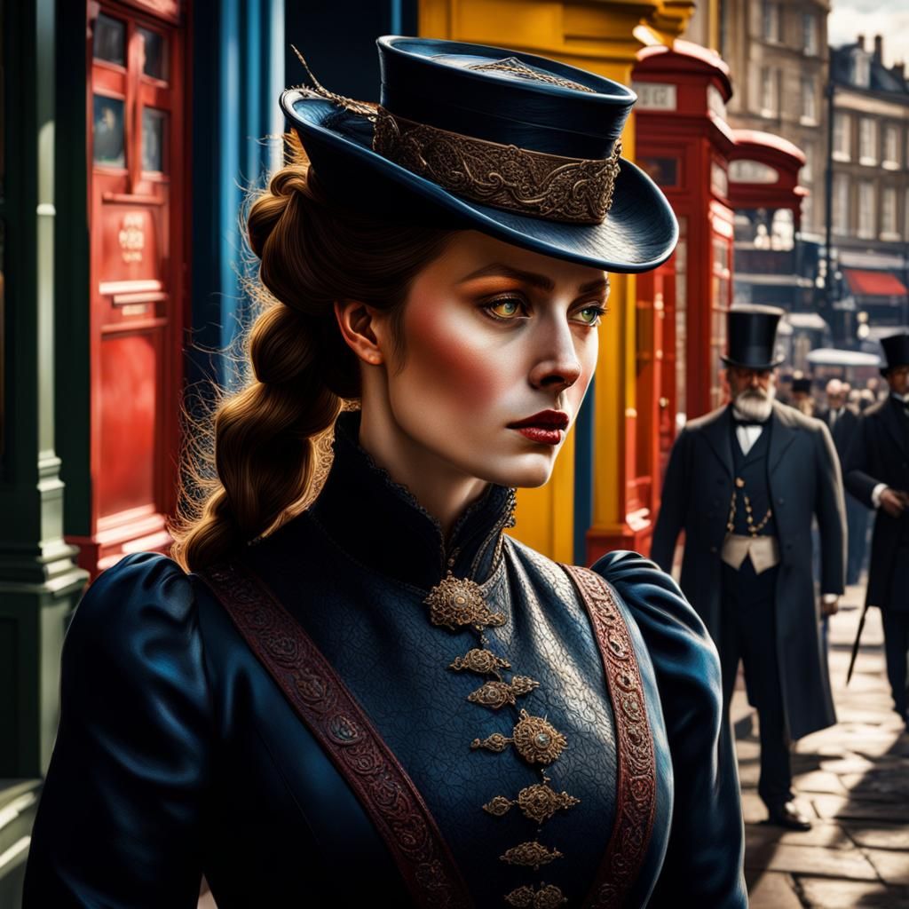 Woman of Victorian London - AI Generated Artwork - NightCafe Creator