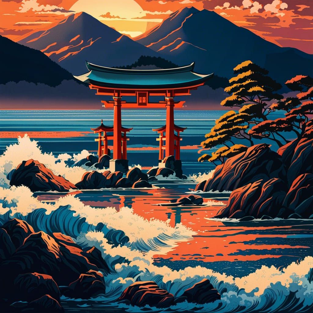 Japanese traditional landscape 13.0 - AI Generated Artwork - NightCafe ...