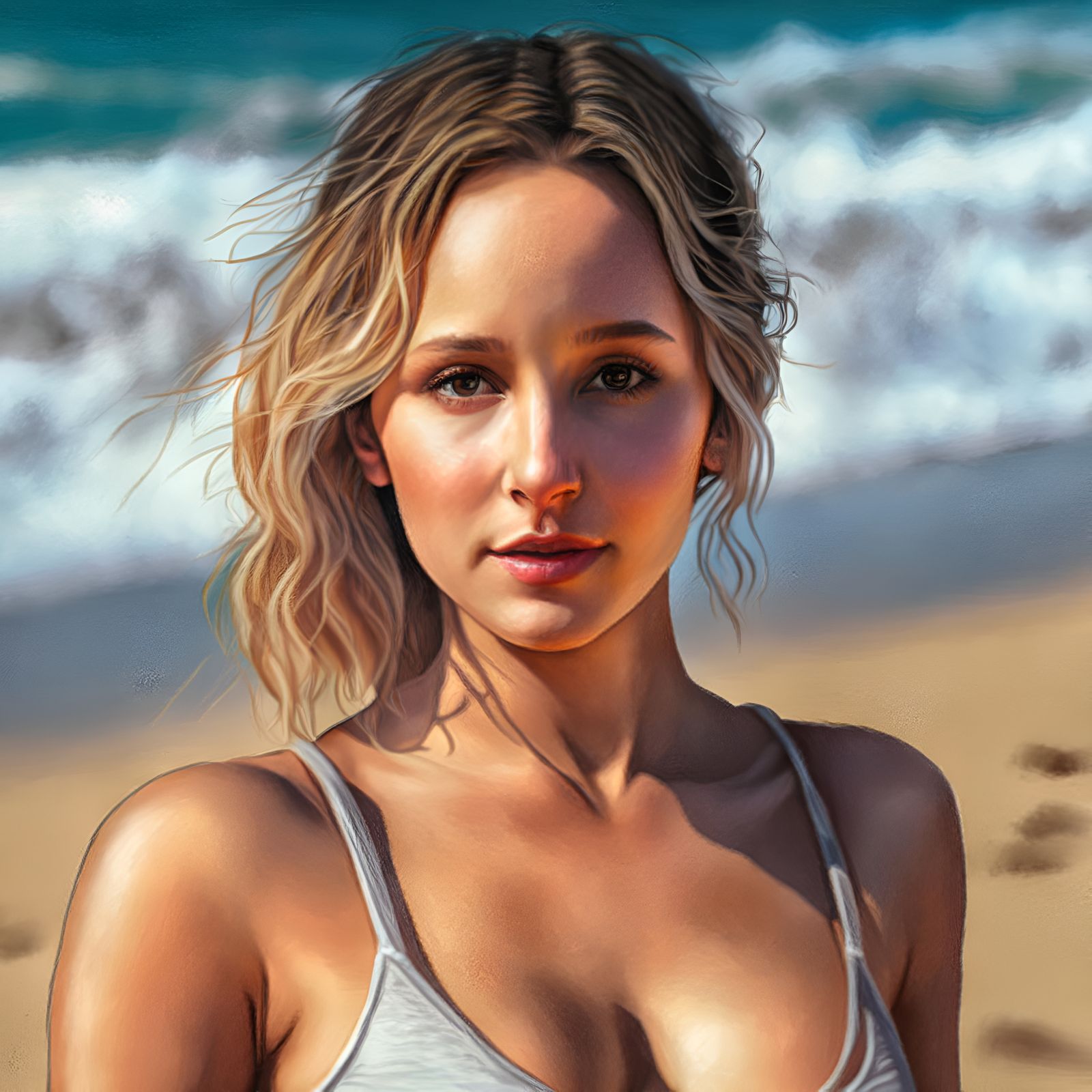 Midjourney: Not Quite J-Law at the Beach