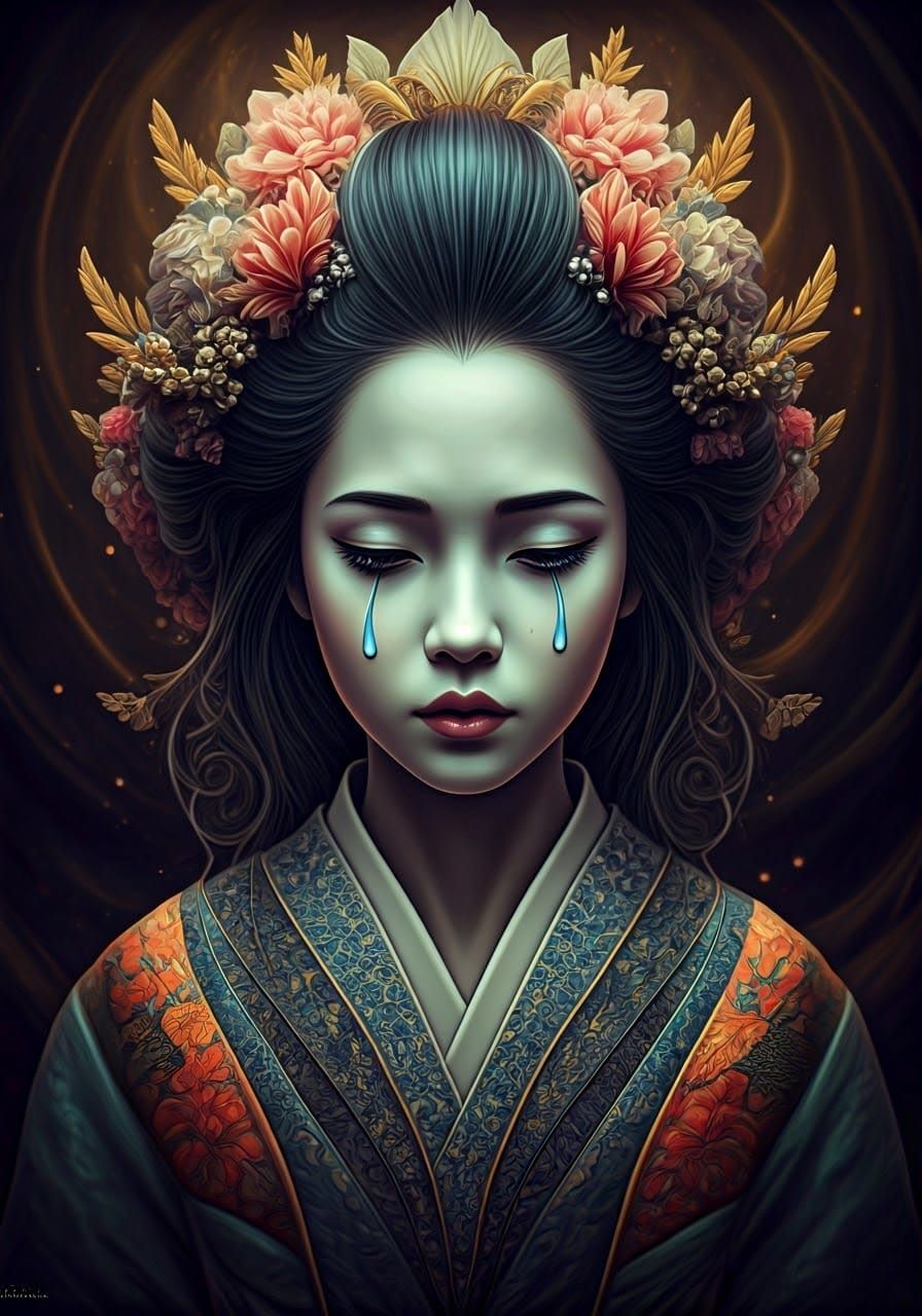 "Salty Tears"  by @Gothic Art N Stuff by Ang