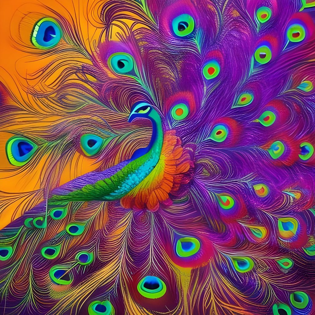 Peacock - AI Generated Artwork - NightCafe Creator