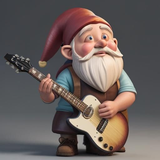 Guitar Gnome - AI Generated Artwork - NightCafe Creator