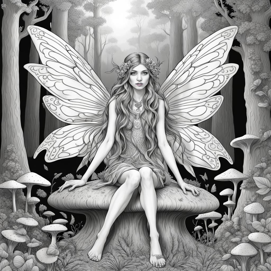 Line art fairy.  by @T0RP3D0 2012