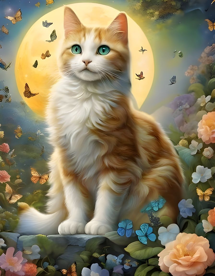 The Garden Cat  by @Angel