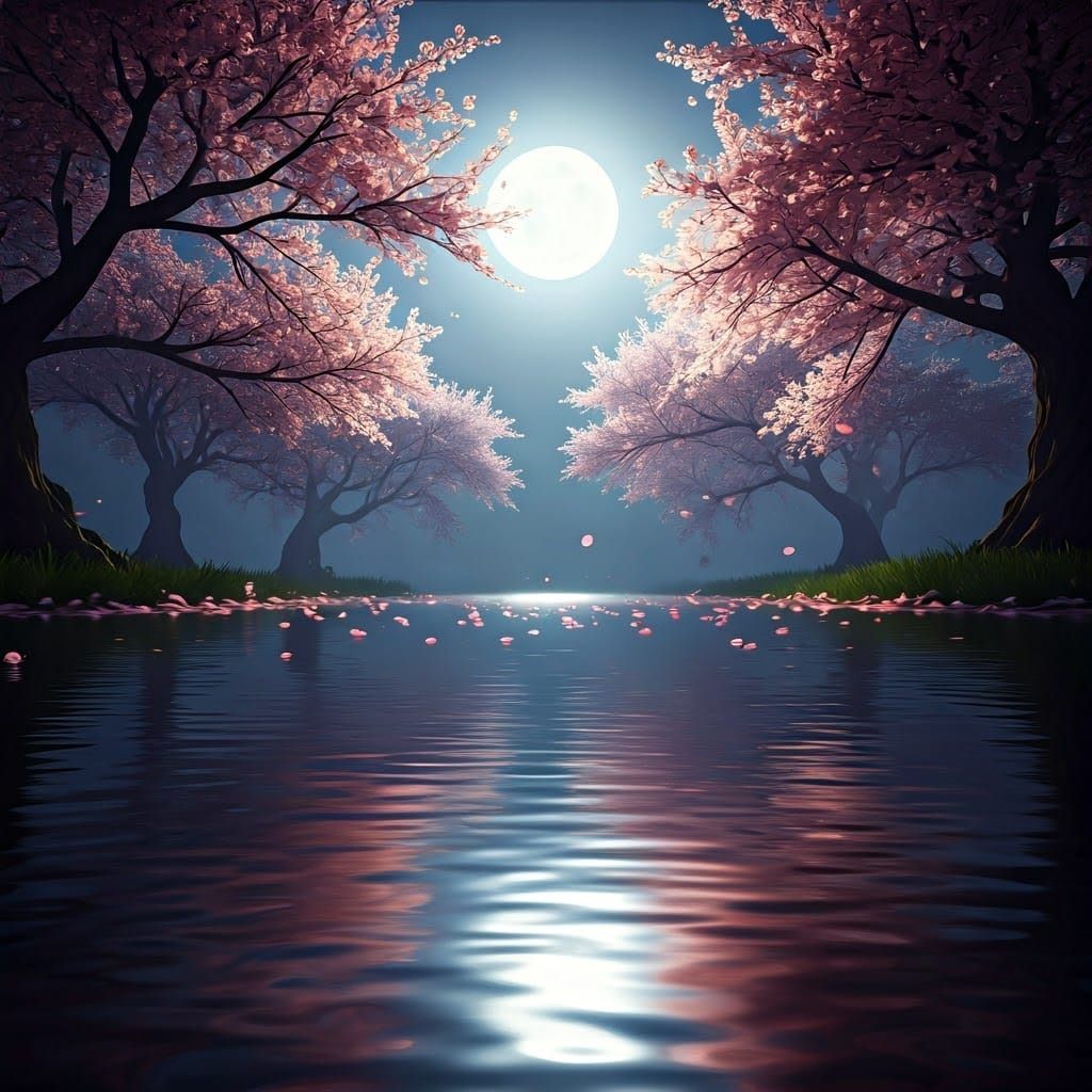 Moonlit Serenity  by @dinsat