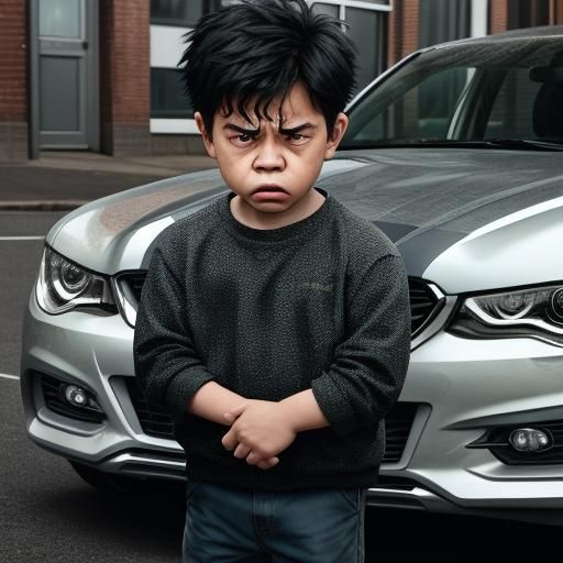 “Get in the car!” “No, I’m outstanding!”  by @Carol B