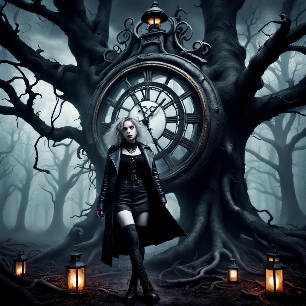 Emo dark Alice in wonderland