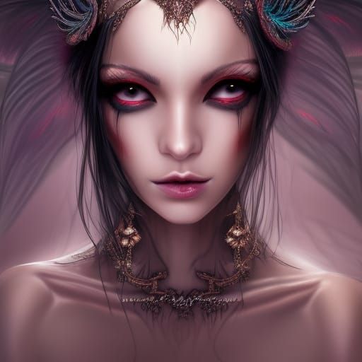 Beautiful demon woman 19-4 - AI Generated Artwork - NightCafe Creator