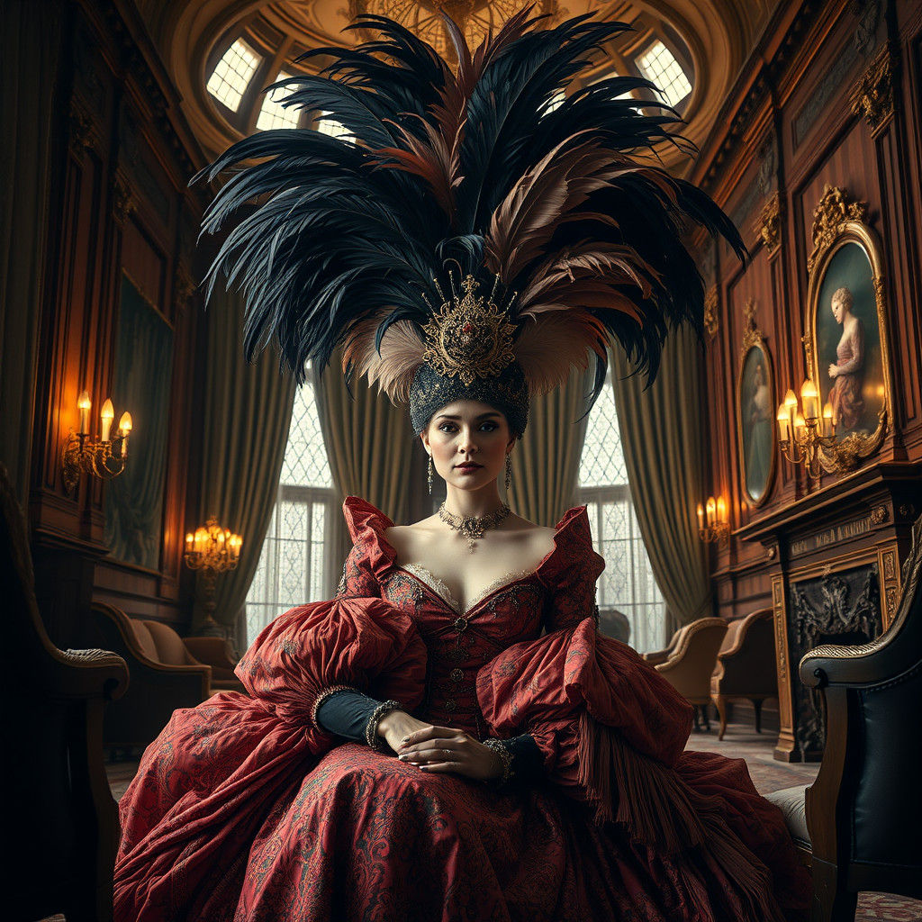 Feather Hat  by @Raven