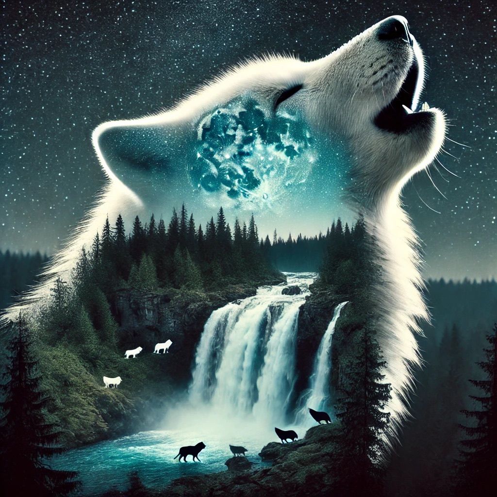 Serene Wolf landscape
