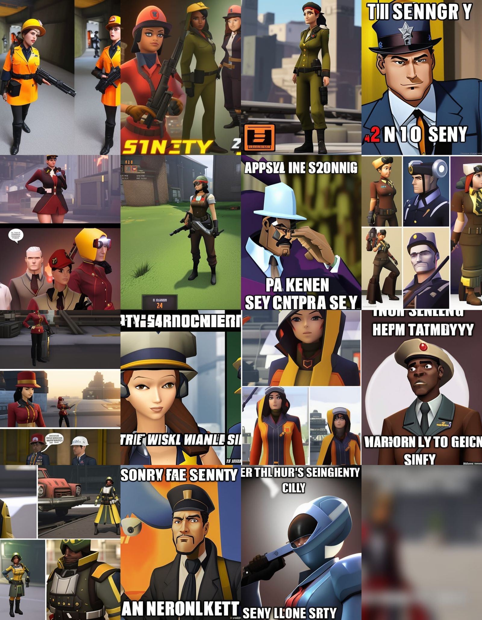 The TF2 Sentry girl meme - AI Generated Artwork - NightCafe Creator