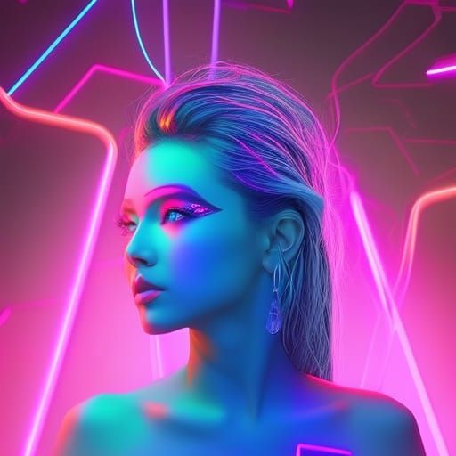 Neon aura - AI Generated Artwork - NightCafe Creator