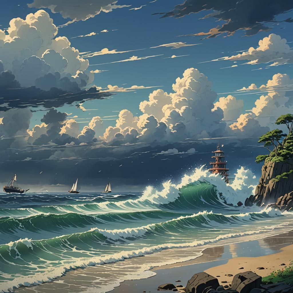 stormy sea