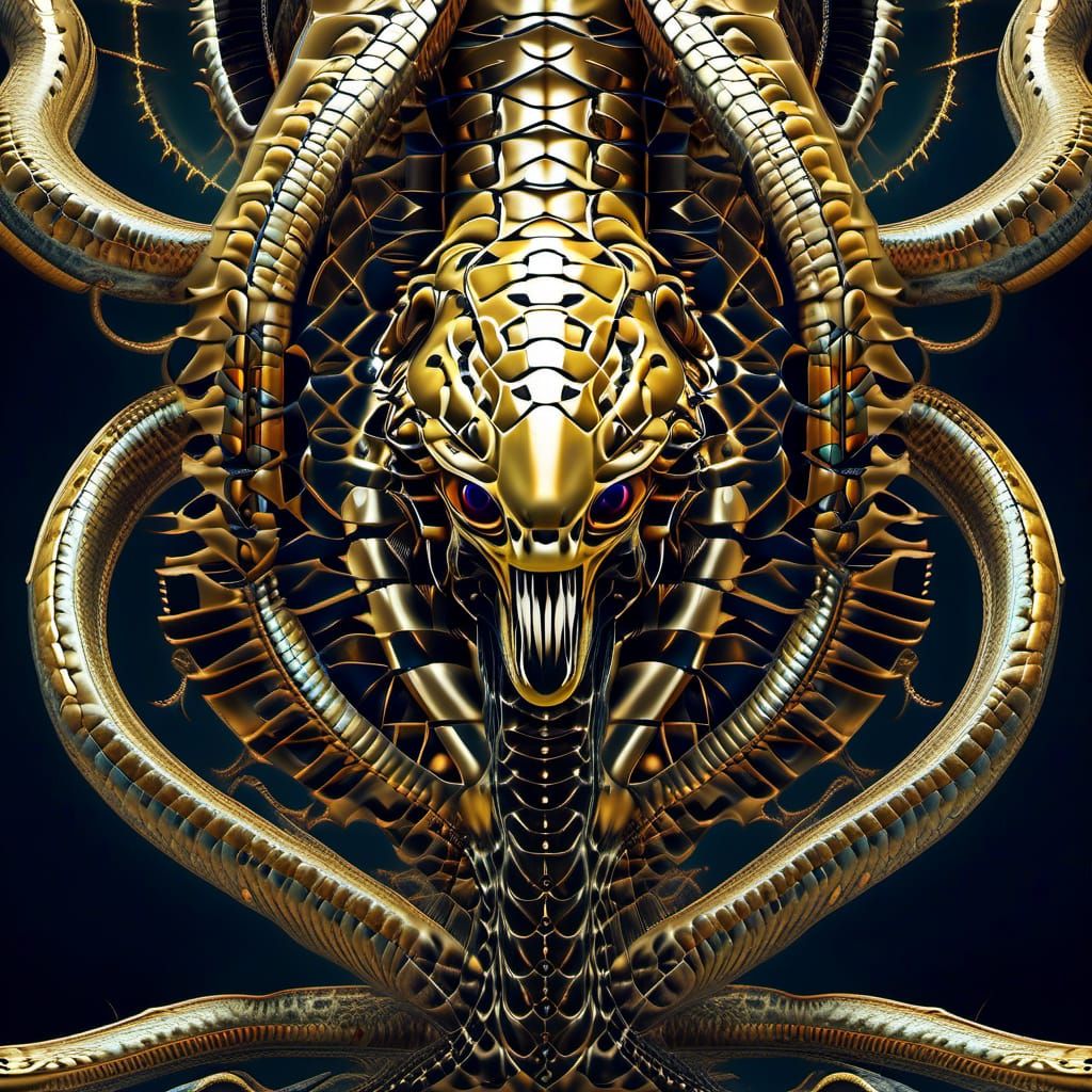 Alien Snake Exoskeleton