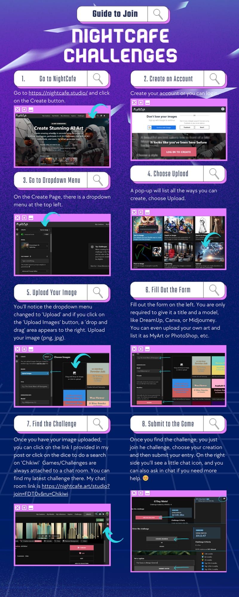 A Guide to Join NC Challenges & Upload Your Images