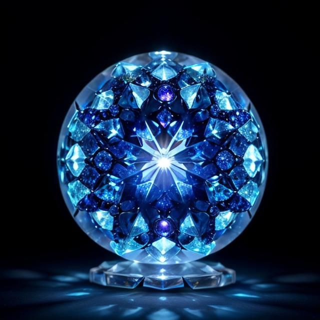 300mm Macro photo of a pristine_mystical_orb