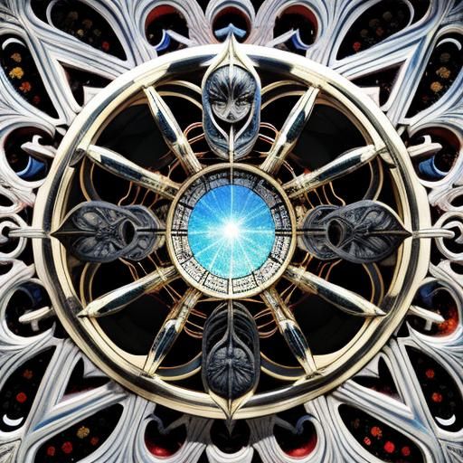 Tribonacci-Lucas, Many worlds, Highly detailed, Spiral galax...
