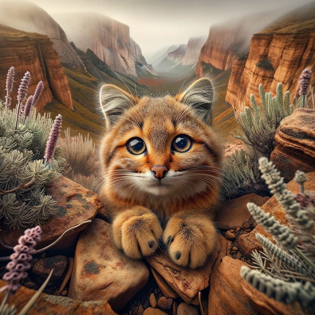 Baja California Mexico, Red kitten,