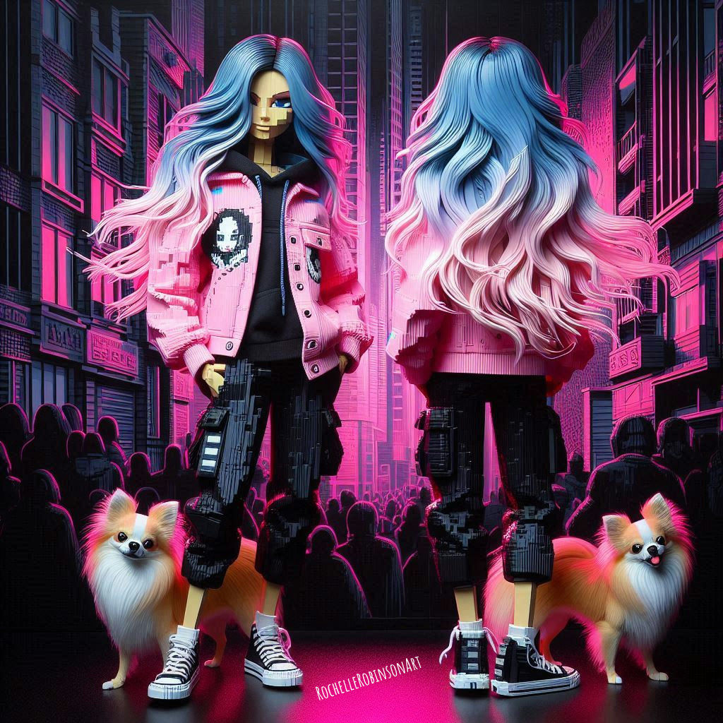 A Woman And Her Dog Peanut