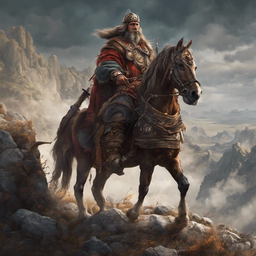 Atilla the hun, the leader of the nomadic Hun tribe of the 5th century in the Balkans  by @LVX1313