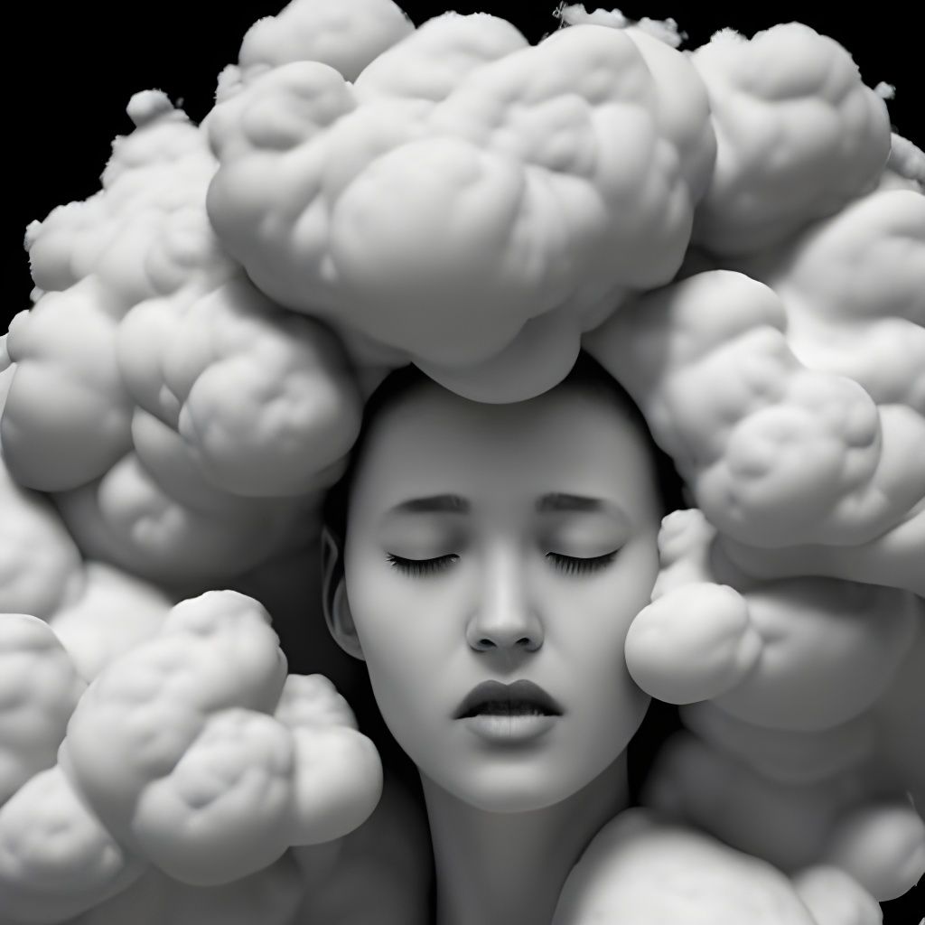 Head in the clouds AI Generated Artwork NightCafe Creator