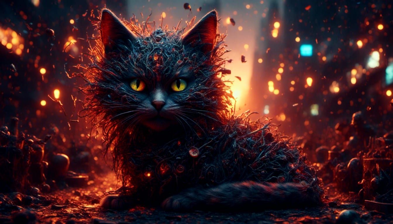 Just a cat looking for a home.