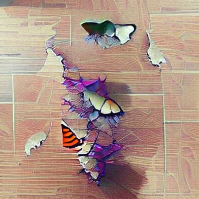 A butterfly's metamorphosis