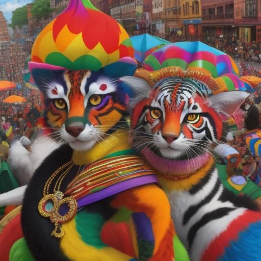 Colorful, Madagascar Festival, animal by artist M.C. Escher
