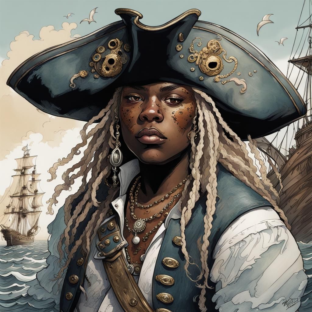 Pirate, non-binary - AI Generated Artwork - NightCafe Creator