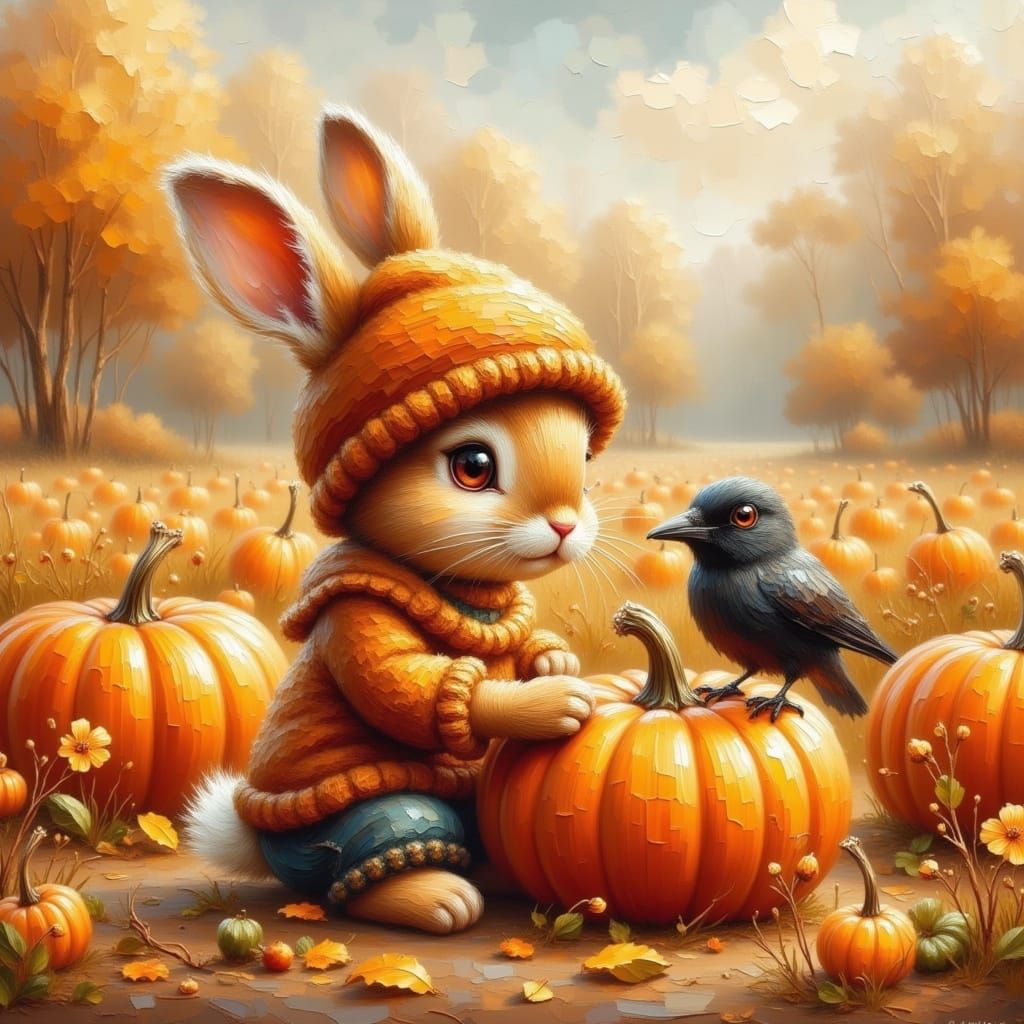 Daily Challenge #1054: Masterpiece Monday, Pumpkin Patch Fun  by @Mystienight