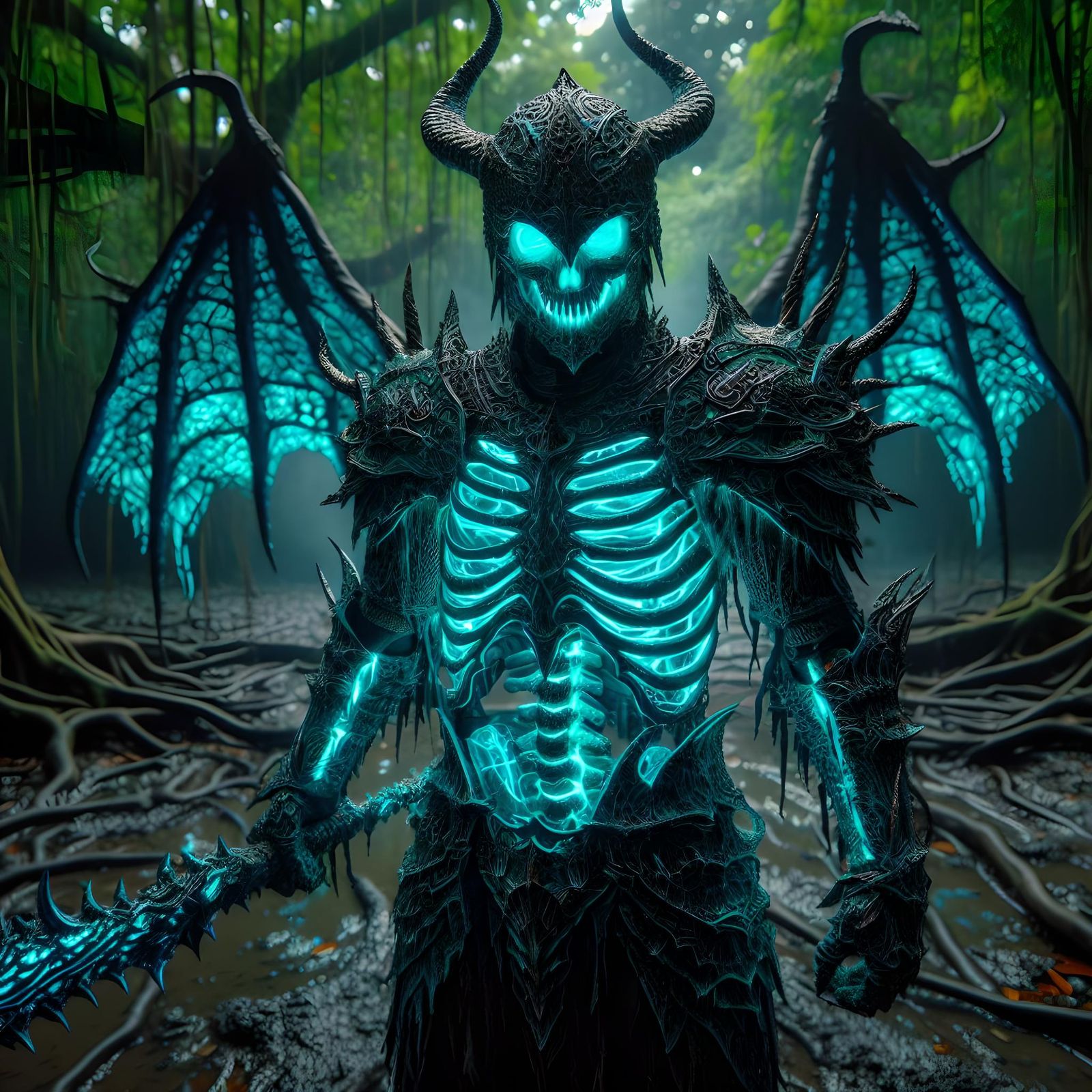 Skeleton dragon knight