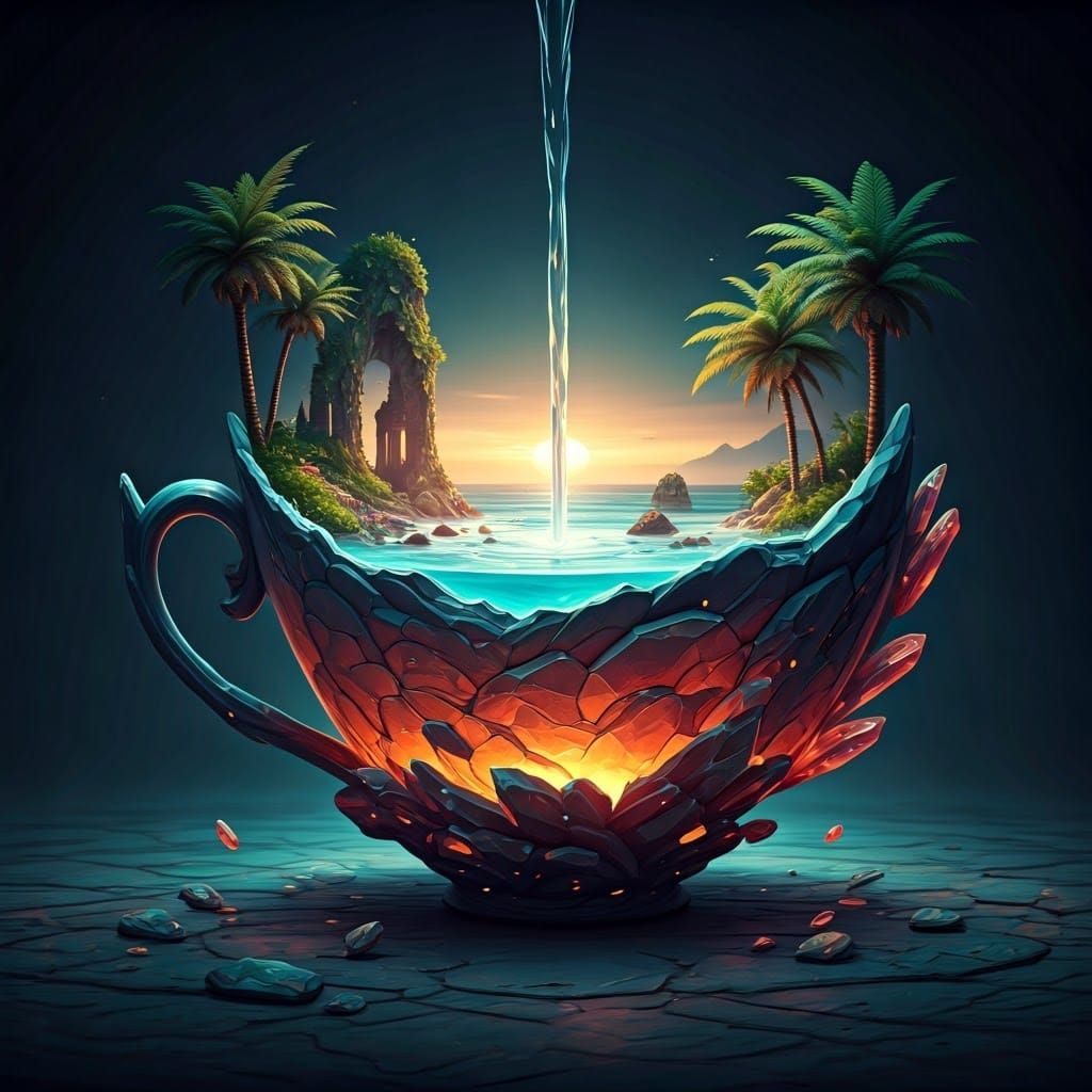 Ethereal Cup Unfolds Fantastical Worlds