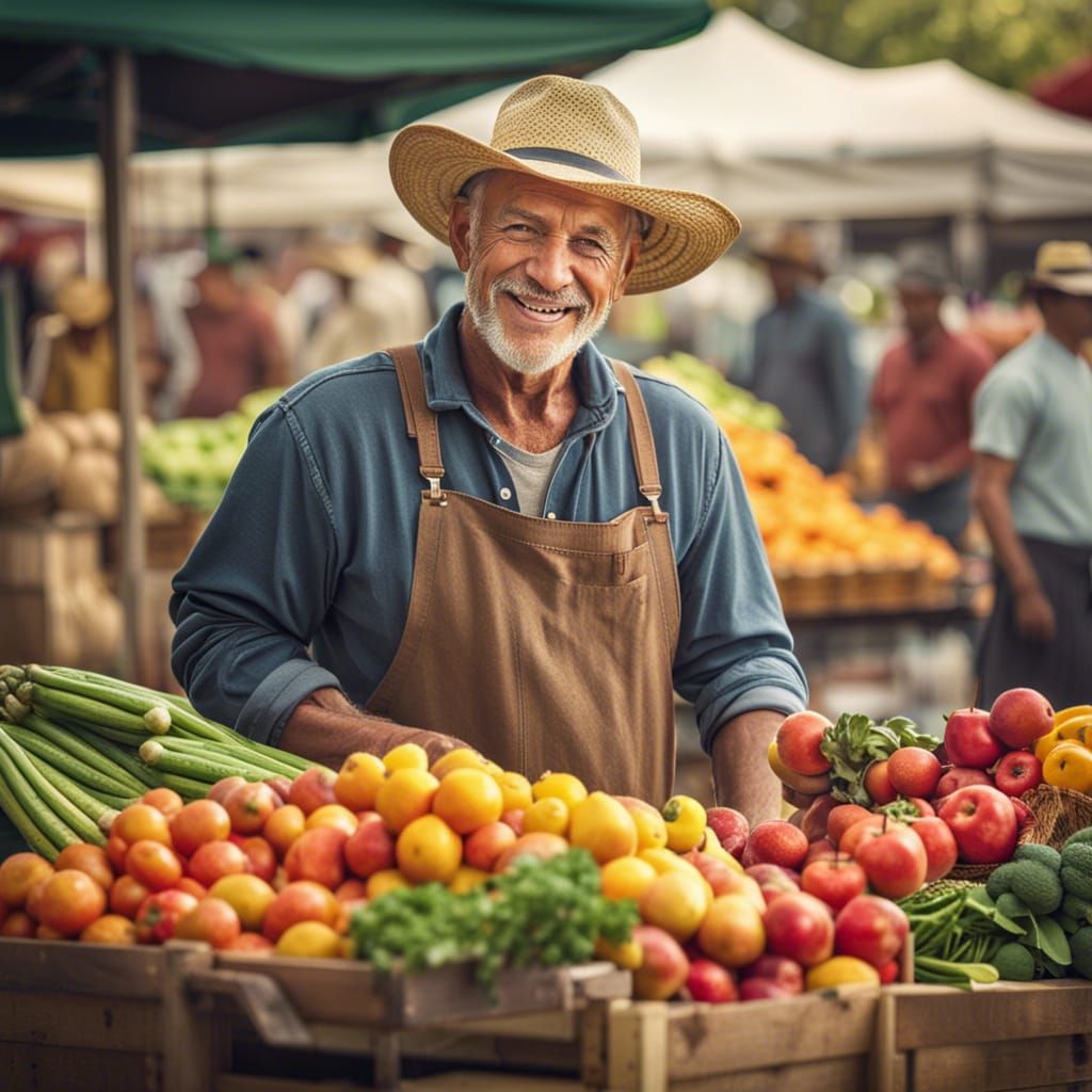 Farmer's market - AI Generated Artwork - NightCafe Creator