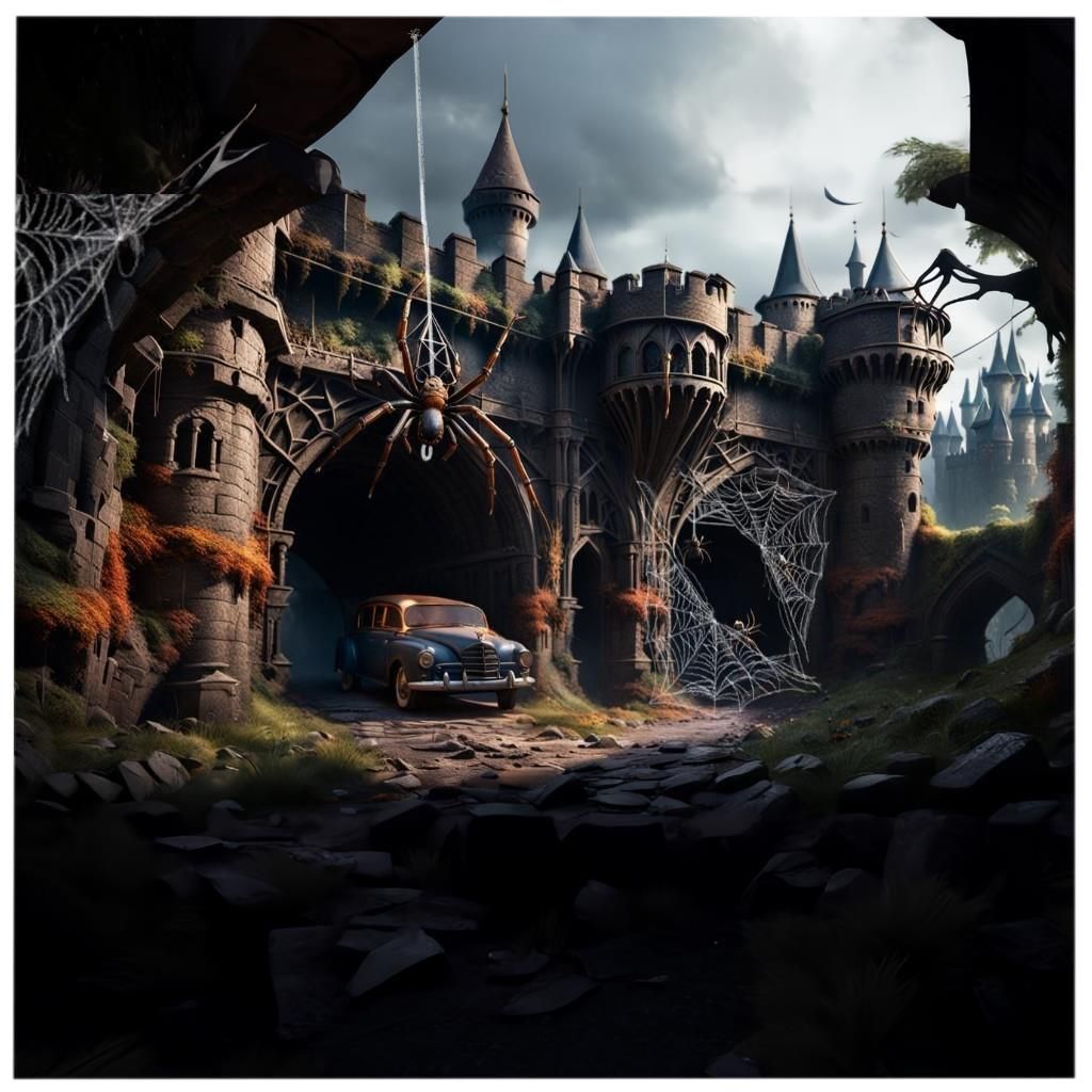 Harry Potter and the Return of the Car. Spiders take over Ho...