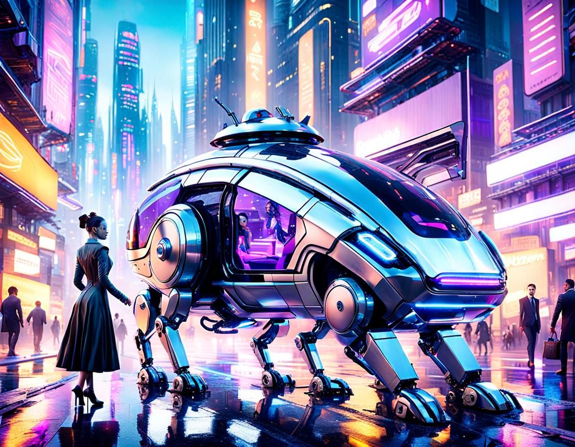 Robo-Taxi - AI Generated Artwork - NightCafe Creator