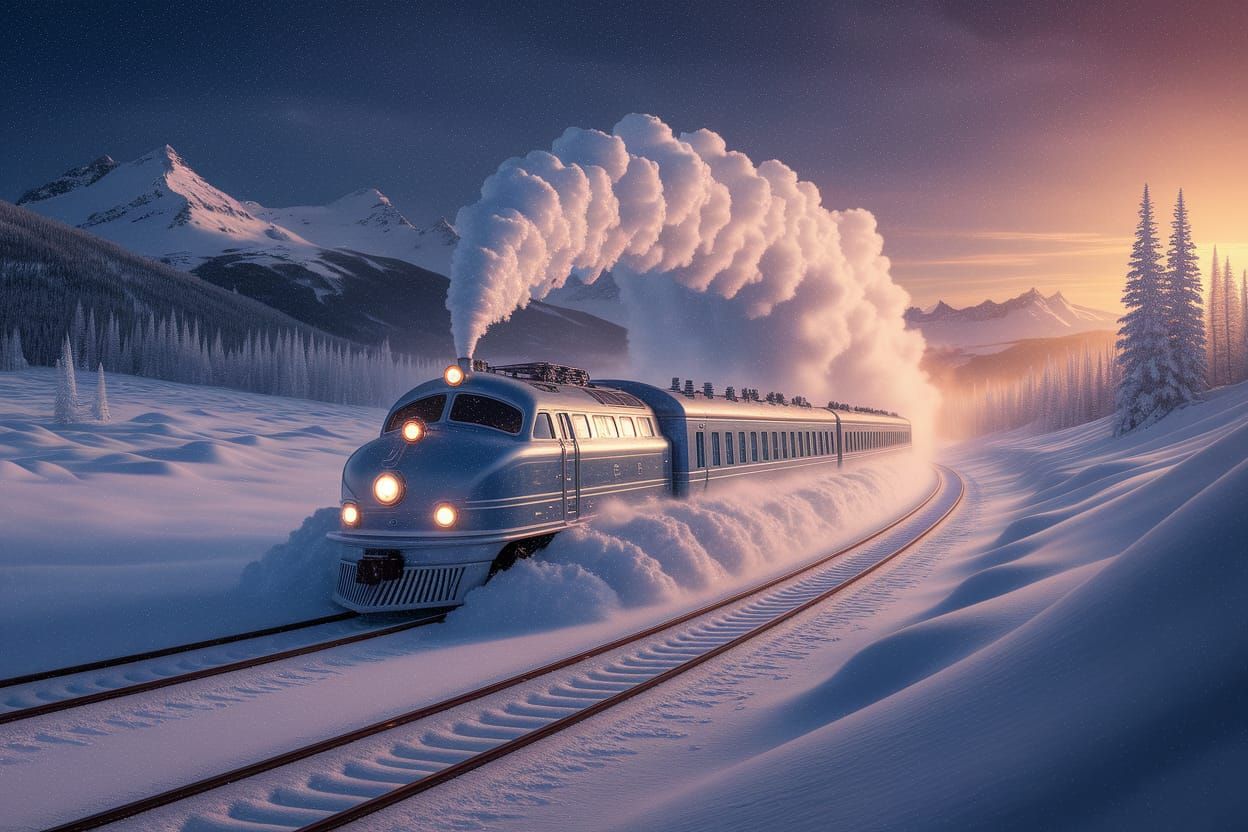 Winter train.