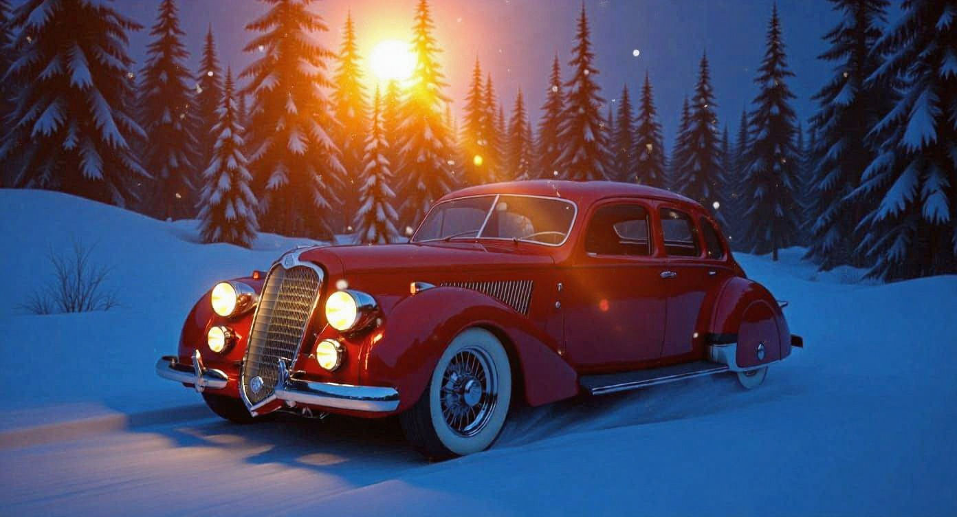 Vacanze di Natale con l'Alfa Romeo 8C 2900B Touring Berlina Gran Lusso del nonno