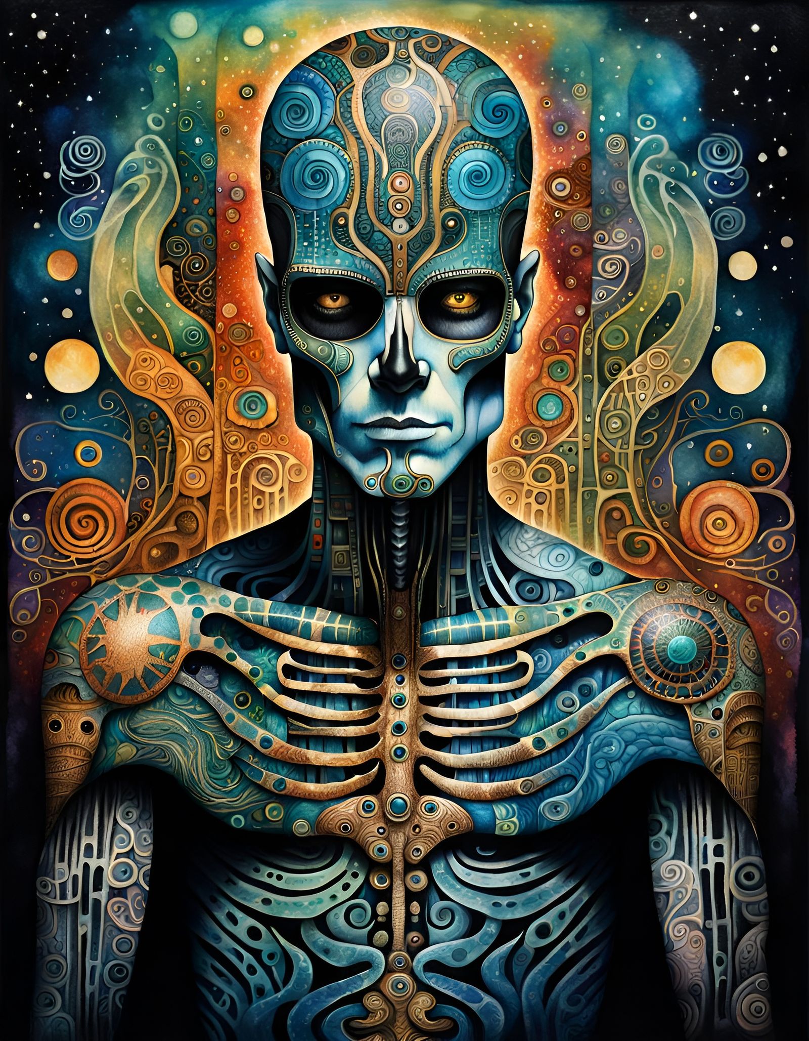 Tattooed Android Man: A Hypermaximalist Fantasy