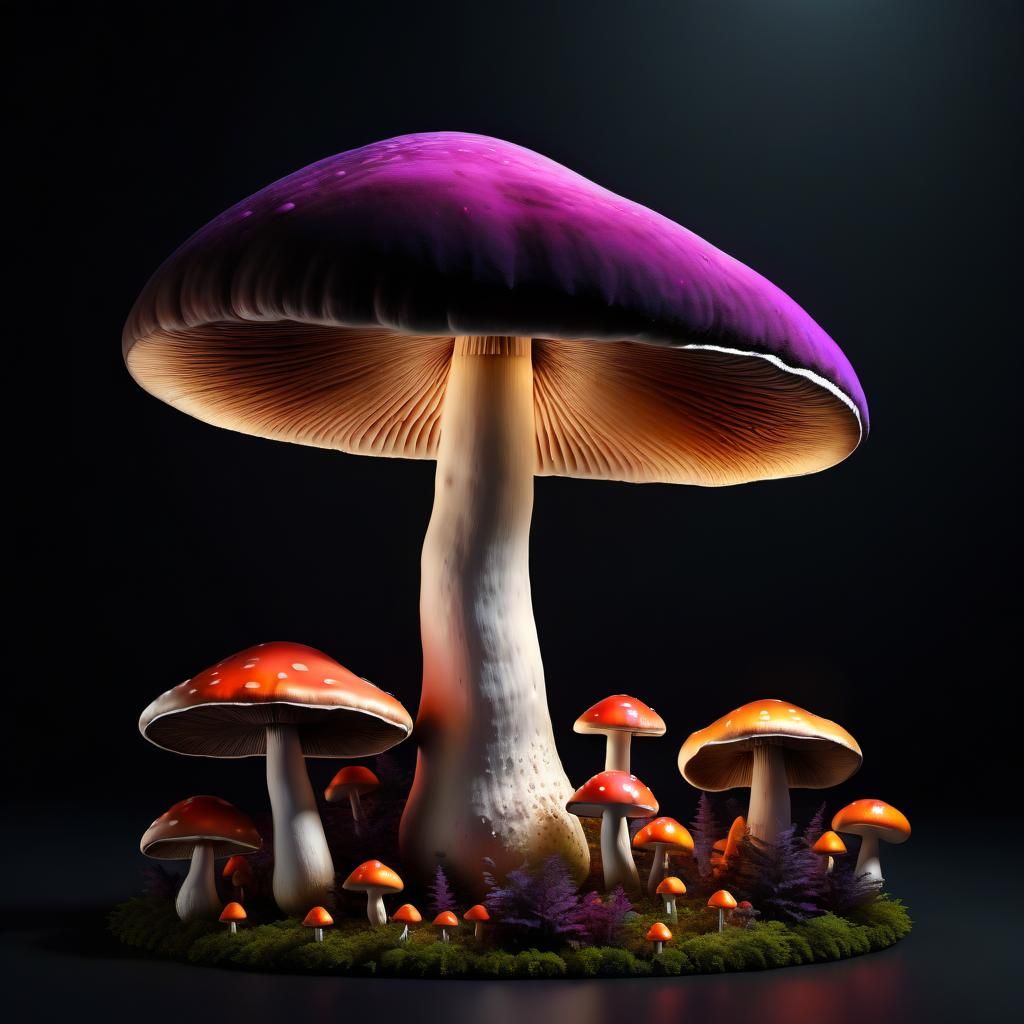 Mushrooms - AI Generated Artwork - NightCafe Creator