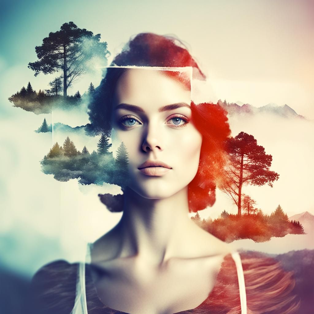 Photo effect double exposure   by @Lisa