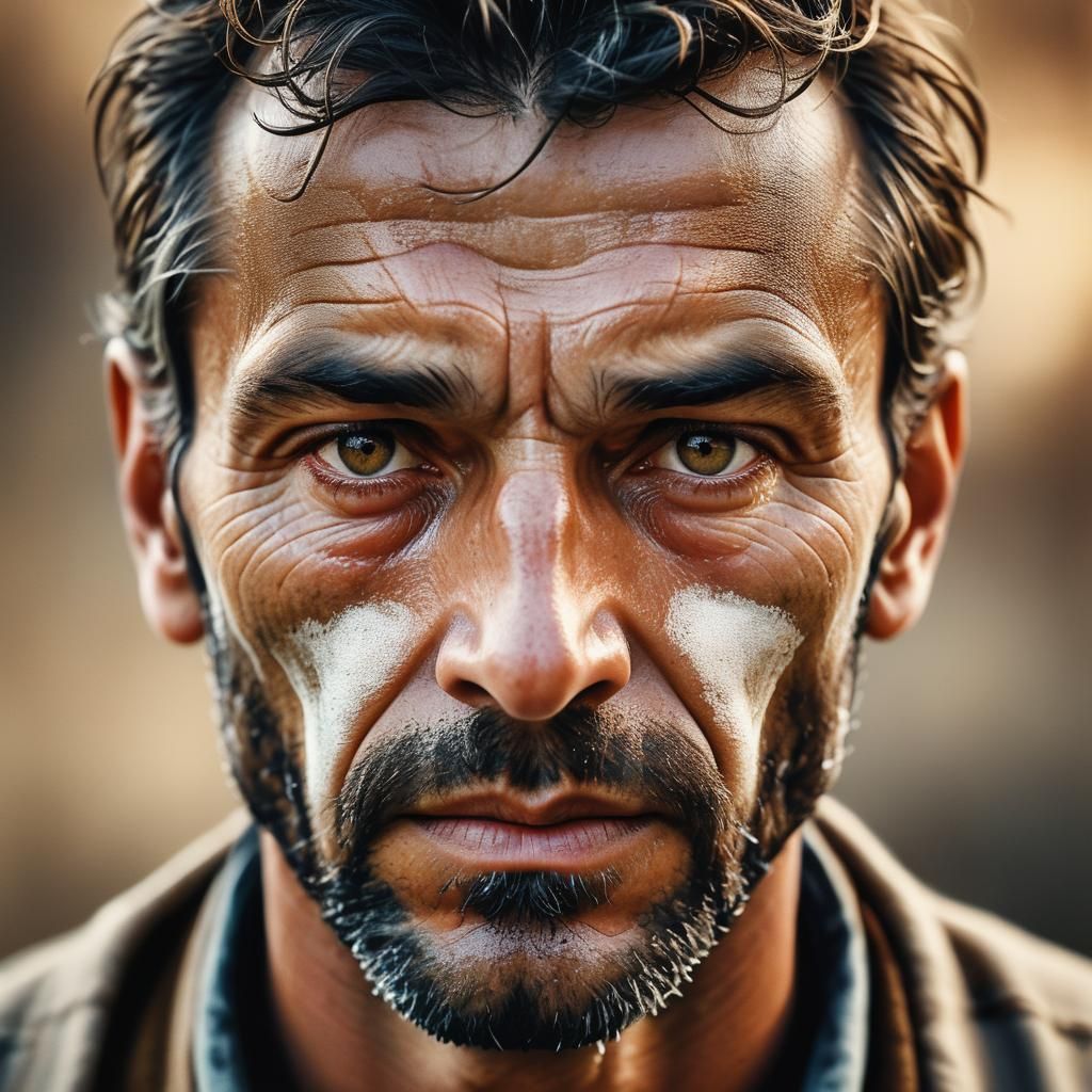Realistic Portrait of Serbian Man in Natural Light